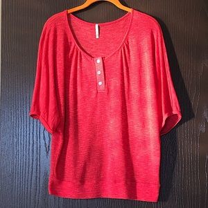 Olivia Moon Coral Blouse size Small